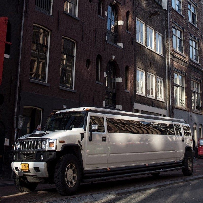 a car parked on a city street